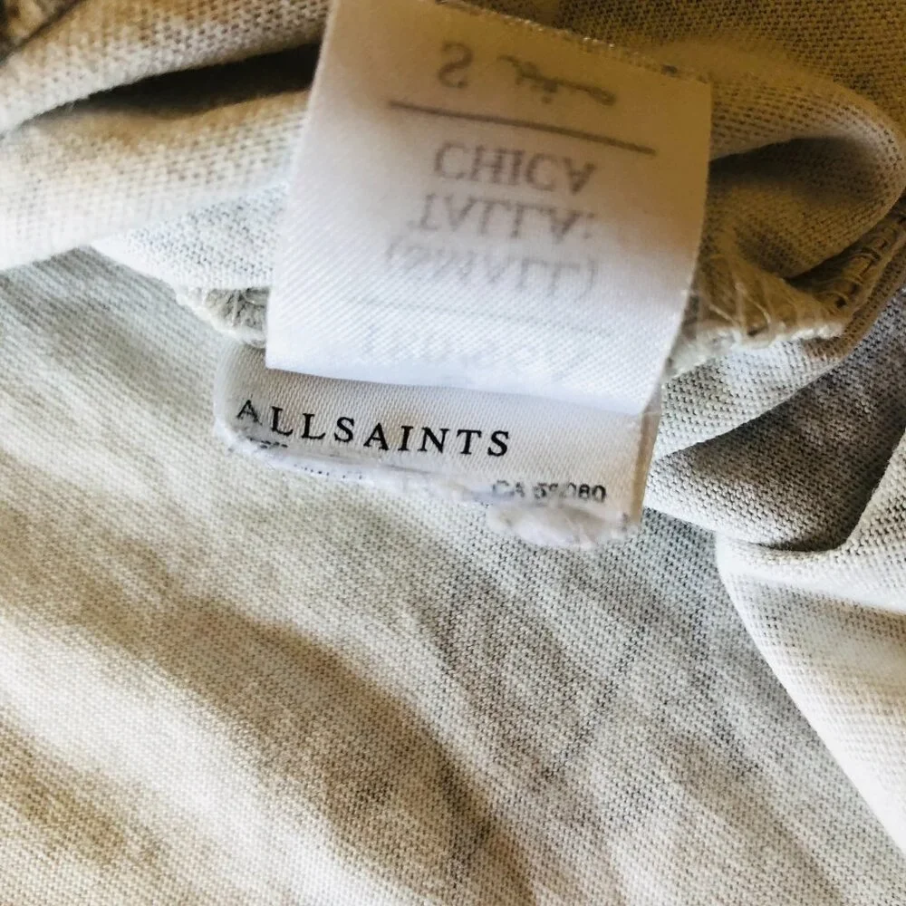 ALLSAINTS Chokai SS Crew Neck T-Shirt Oversized Fit Tiger Print Mens S Portugal - Picture 10 of 12